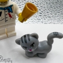 T8 Lego Minifig Addon Cat Gray