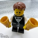 N14 Short Legs Lego Minifig Handbell Ringer