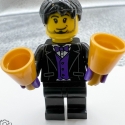 R8 Lego Minifig Purple & Black Tux