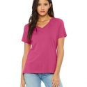 BELLA CANVAS LADIES RELAXED FIT V NECK 6405
