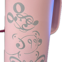 RTIC 16 ounce Light Pink Coffee Mug Screw Lid