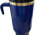 Dark Blue 40 ounce Tumbler with Straw