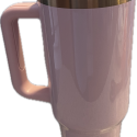 Light Pink 40 ounce Tumbler with Straw